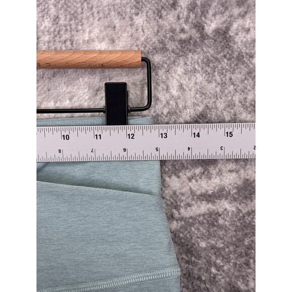 Beyond Yoga Bike Shorts Large Womens Blue Spacedye Cross Front Activewear - Picture 3 of 8